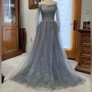 sparkly moon prom dress size 8